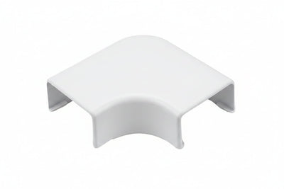 HellermannTyton TSR3W-25-1 Cable Raceway Elbow Cover Fitting, 1-3/4-Inch, 1-Inch Bend, White