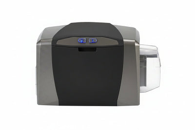 HID FARGO DTC1250E Single-Side ID Printer (NA) with Media Kit, AsureID Solo Software, USB Digital Camera, EZ -Full-Color Ribbon Cartridge (250 Img), 100 UltraCard PVC Cards
