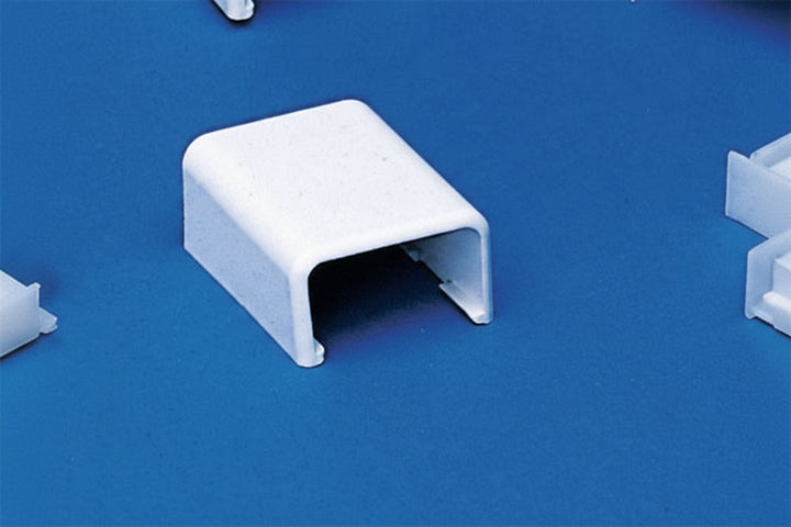 HellermannTyton TSR2FW-36 Cable Raceway End Cap Fitting for 1-1/4-Inch Raceway, White