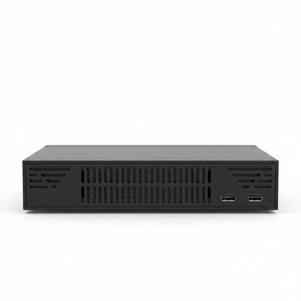 Hanwha WRN-1632S-6TB Wisenet Edge Wave NVR with USB Mouse and Rack Mount Brackets, 2U, Intel Based, 6TB, Metal, Black