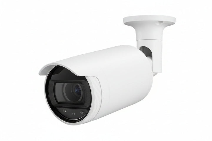 Hanwha ANO-L7082R A Series 4MP IR Bullet Camera, 3.3-10.3mm Varifocal Lens, IP66, White
