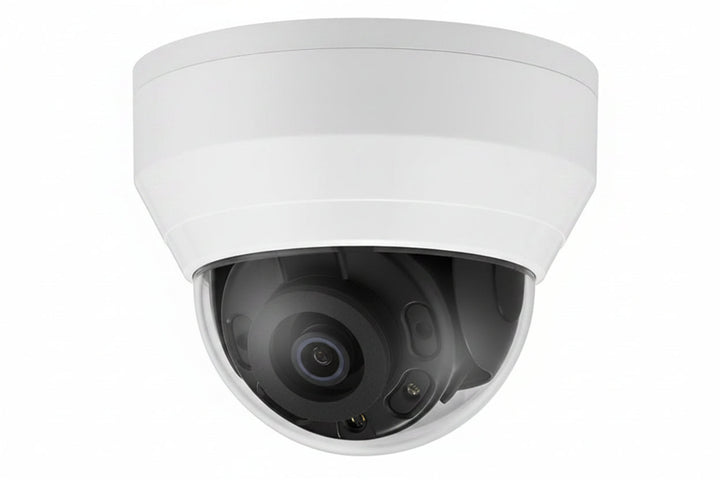 Hanwha QND-8020R Q-Series 5MP IR Dome Camera, 4mm Fixed Lens, White