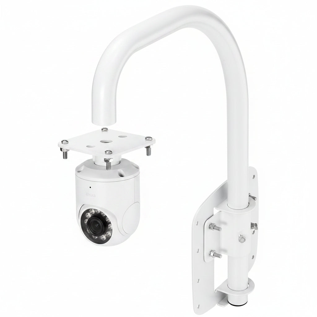 Hanwha SBP-300LMW Parapet/Rooftop Mount, White
