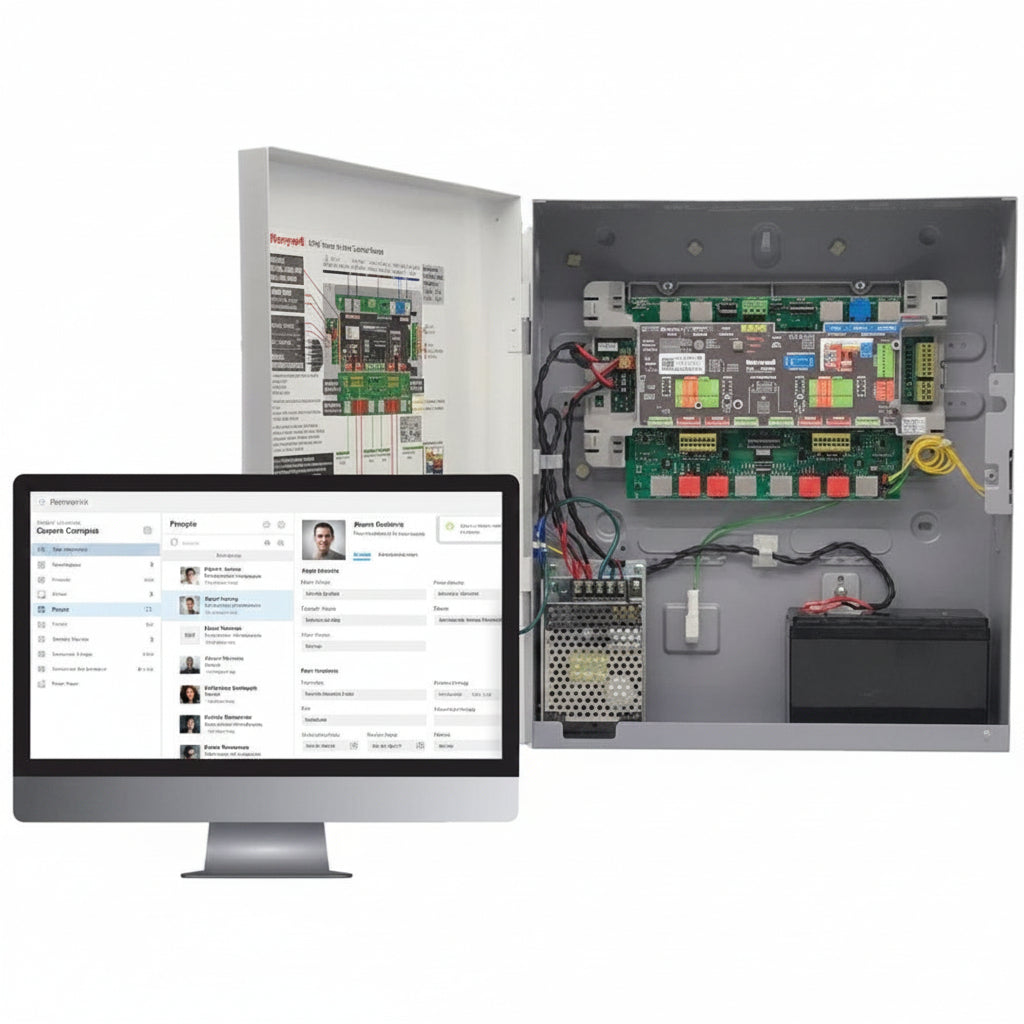 Honeywell MPA4MPSU 4-Door MPA4 Controller and Metal Enclosure, PSU, Includes 4-MPA2RJ, 4-MPA2S5 and MPA2BAT7 (US)