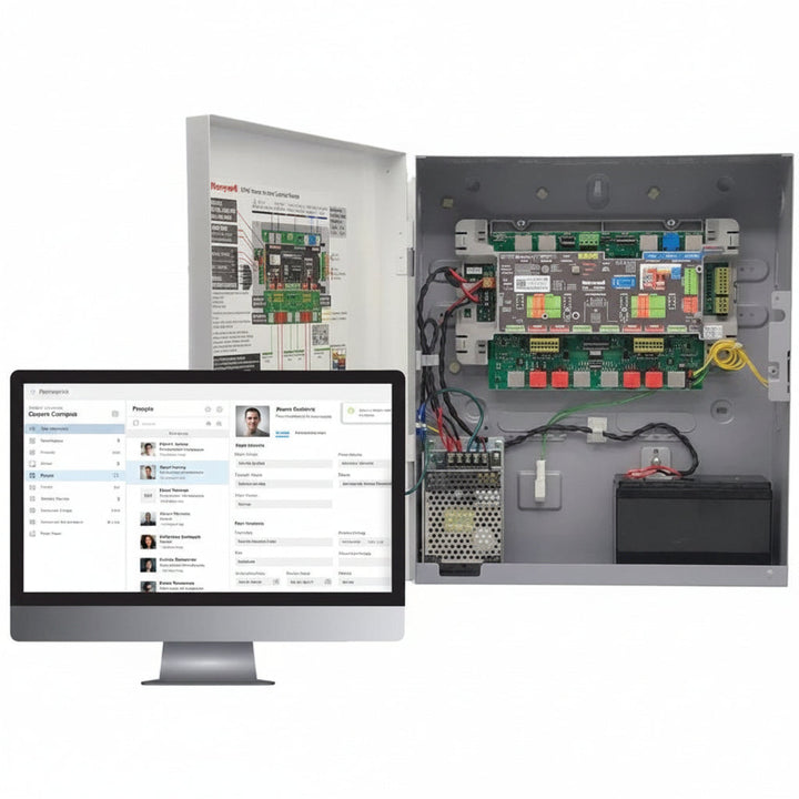 Honeywell MPA4MPSU 4-Door MPA4 Controller and Metal Enclosure, PSU, Includes 4-MPA2RJ, 4-MPA2S5 and MPA2BAT7 (US)