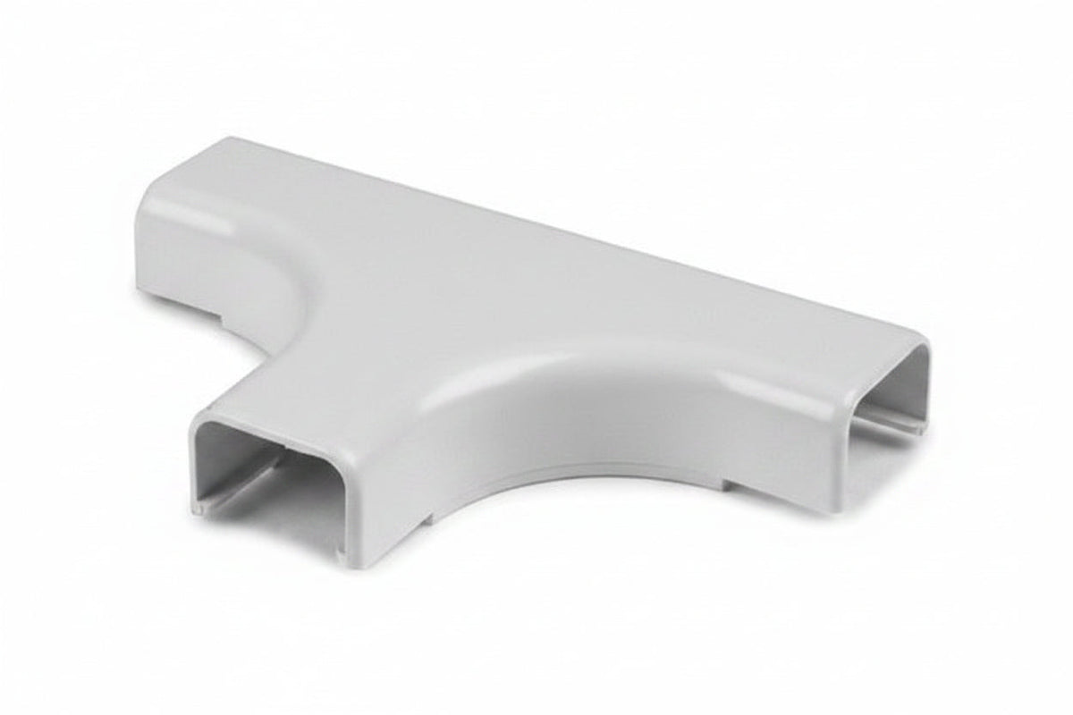 HellermannTyton TSR3W-21-1 Cable Raceway Tee Cover Fitting, 1-3/4-Inch, White