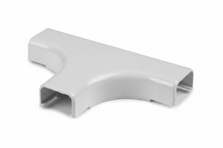 HellermannTyton TSR3W-21-1 Cable Raceway Tee Cover Fitting, 1-3/4-Inch, 1-Inch Bend Radius, White