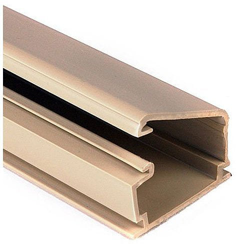 HellermannTyton TSR1I-8A 3/4-Inch One-Piece Surface Raceway, 8-Foot Length, PVC, Ivory
