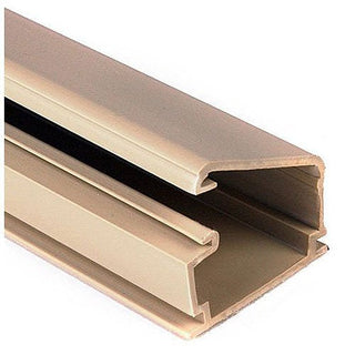 HellermannTyton TSR1I-8A 3/4-Inch One-Piece Surface Raceway, 8-Foot Length, PVC, 160 Feet per Carton, Ivory