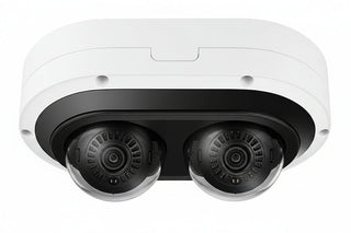 Hanwha PNM-C12083RVD P-Series 6MP Outdoor IR Vandal Dome IP Camera, 3.54-6.69mm Lens, White