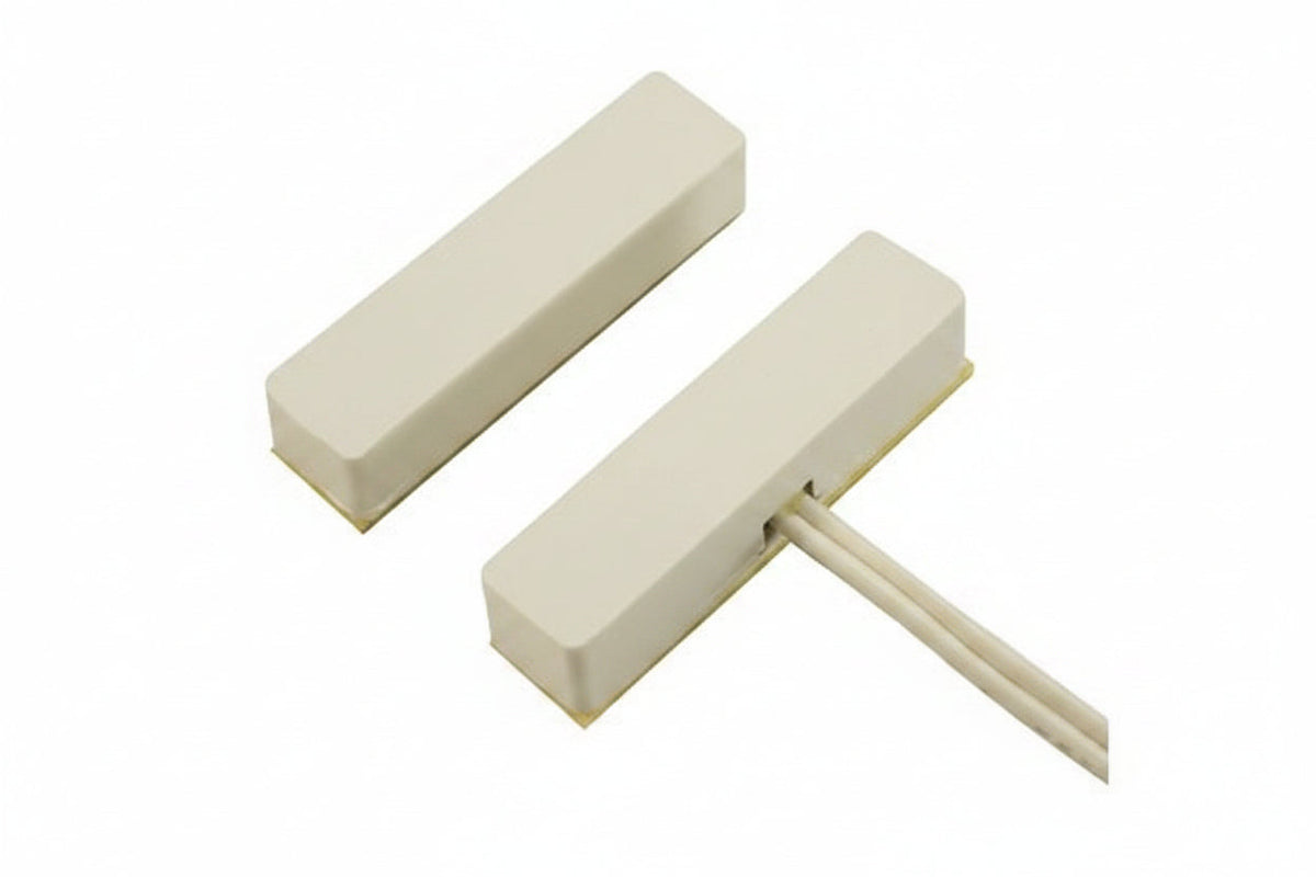 GRI 110-12WG Miniature Surface Mount Switch Set, Wide Gap, 10W, 200VDC, 0.50A, Closed Loop, N/O, and 3M Adhesive Tape, White