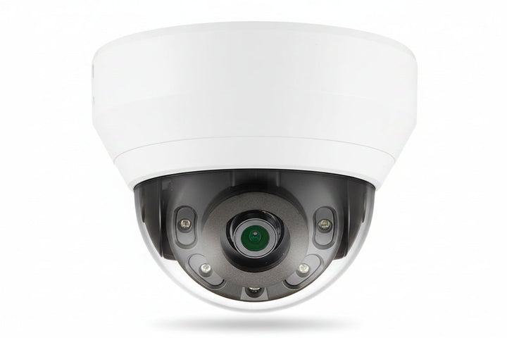 Hanwha QND-6012R1 Q-Series 2MP IR Vandal Dome Camera, 2.8mm Fixed Lens, White