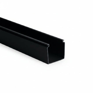 HellermannTyton 181-22005 2 x 2-Inch Solid-Wall Wiring Duct, Non-Adhesive PVC, 120-Foot Carton, Black