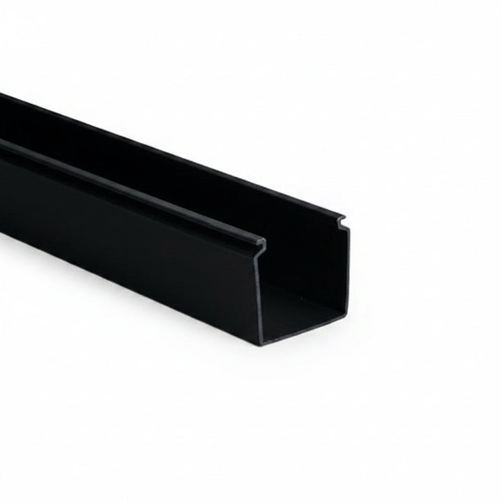 HellermannTyton 181-22005 2 x 2-Inch Solid-Wall Wiring Duct, Non-Adhesive PVC, Black