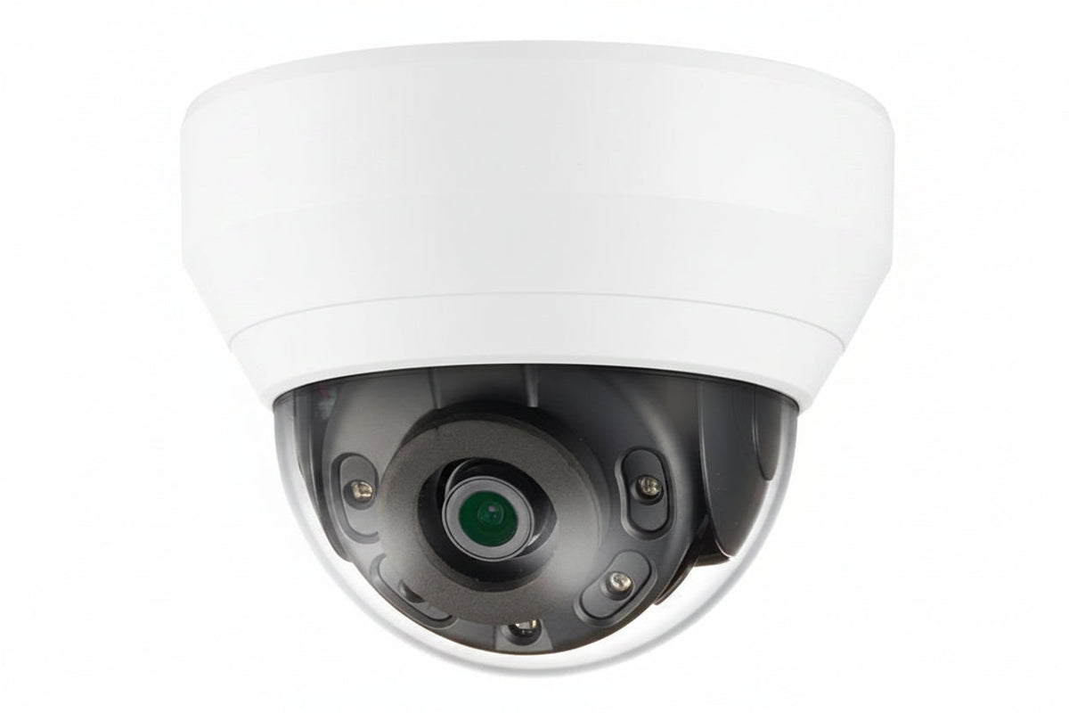 Hanwha QND-6012R Wisenet Q-Series 2MP IR Dome Camera, 2.8mm Fixed Lens, White