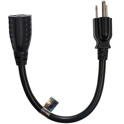 15-EXT1 Power Extension Cable, NEMA 5-15P to NEMA 5-15R, 1 ft