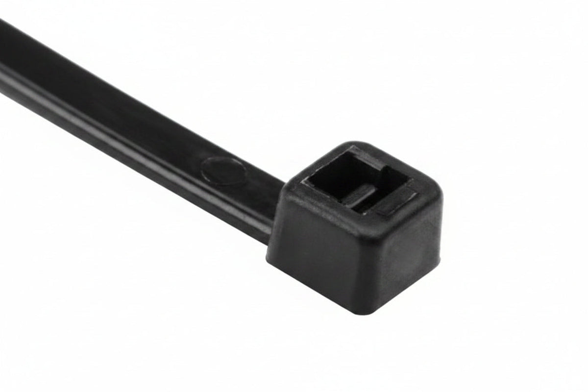 HellermannTyton T30L0M4 8-Inch UL-Rated Cable Ties, 30 lb, PA66, 1000-Pack, Black