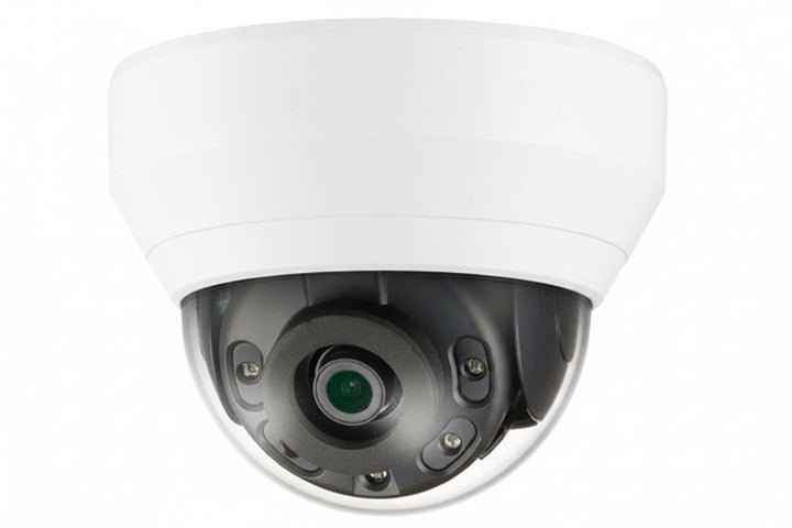 Hanwha QNV-7012R Series 4MP IR Vandal IP Dome Camera, 2.8mm Lens, White