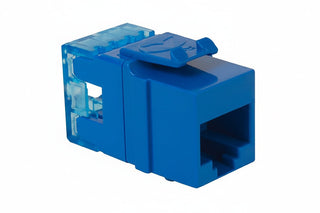 ICC IC1078F5BL CAT5e RJ45 Keystone Jack, HD Style, Blue