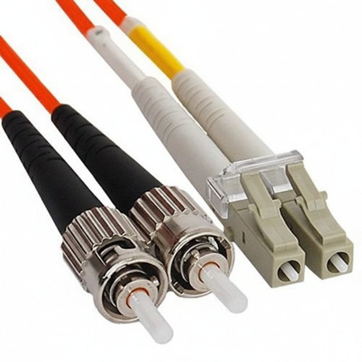 ICC ICFOJ3M302 LC-ST Duplex Multimode 62.5/125 (OM1) Fiber-Optic Patch Cable, 6' (2m), Orange