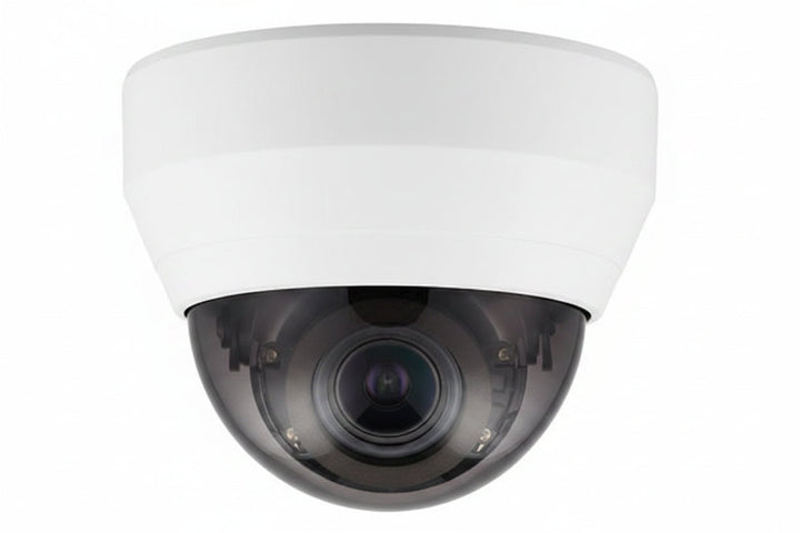 Hanwha QND-6082R Q-Series 2MP IR Vandal Dome Camera, 3.2-10mm Varifocal Lens, White