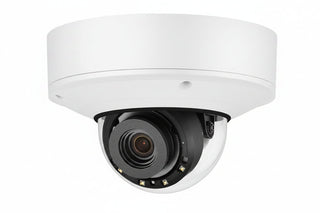 Hanwha XNV-9082R X-Series 8MP Outdoor IR Vandal Dome Camera, 2.8-8.4mm Varifocal Lens, White