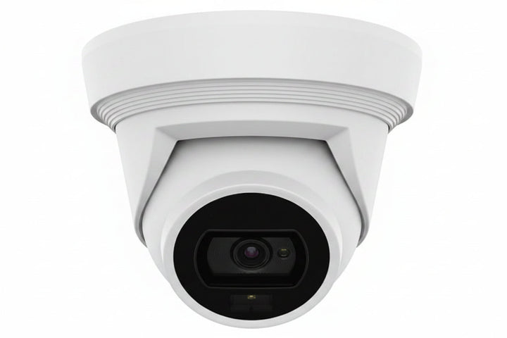 Hanwha QNE-C9013RL 4K AI Dual Light Flateye Camera, 3mm Fixed Lens, White