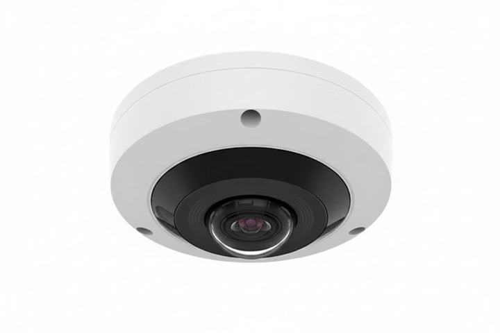 Hanwha HCF-8011RV HD+ Series 5MP IR Wisenet HD+ Outdoor Fisheye Camera, 1.16mm Fixed Lens