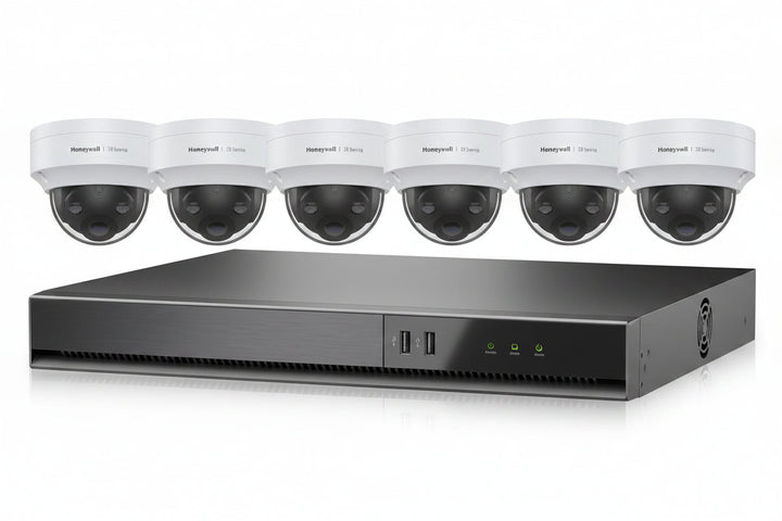 Honeywell HN35080202D65PK 35 Series Video Surveillance Kit with (6) 5MP Day-Night Dome Cameras and (1) 8-Channel NVR