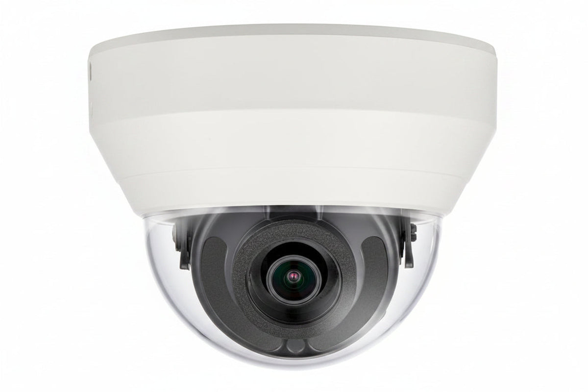 Hanwha HCD-6010 HD+ Series 2MP Analog HD Dome Camera, 2.8mm Fixed Lens, Ivory