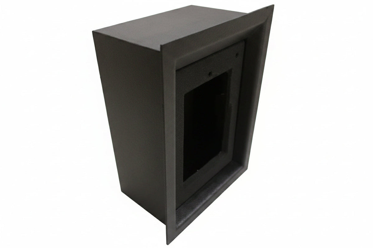 Hanwha TA-18 Turbine Compact Flush-Mount Back Box for TCIS-2 and TCIS-3, Black