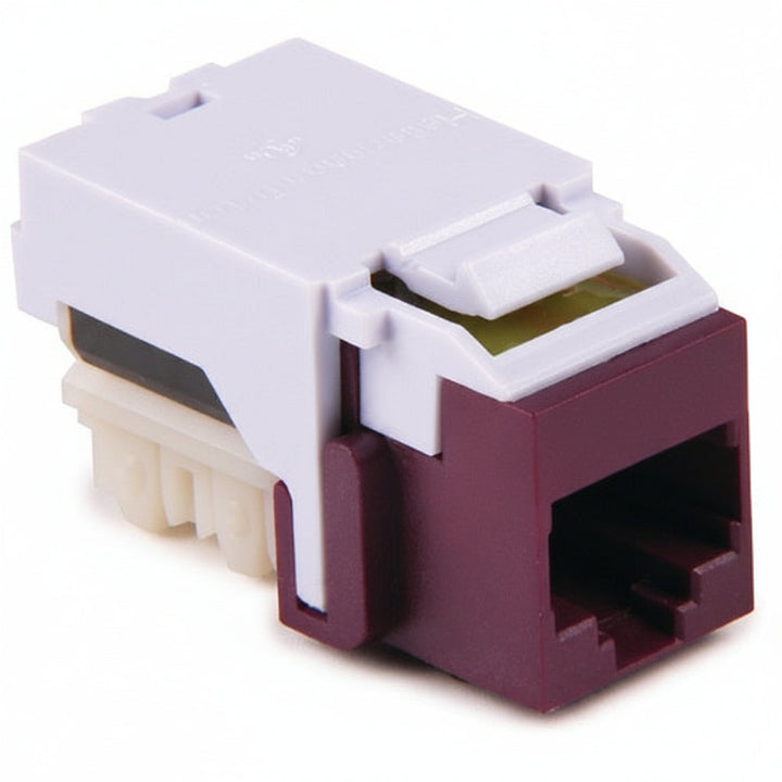 HellermannTyton RJ45FC5E-VIO CAT5e RJ45 Keystone Jack, Violet