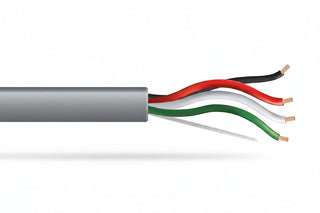 21075509 22/8 Stranded Unshielded Cable, Riser, CMR, FT4, 500' (152.4 m) Pull Box, Gray