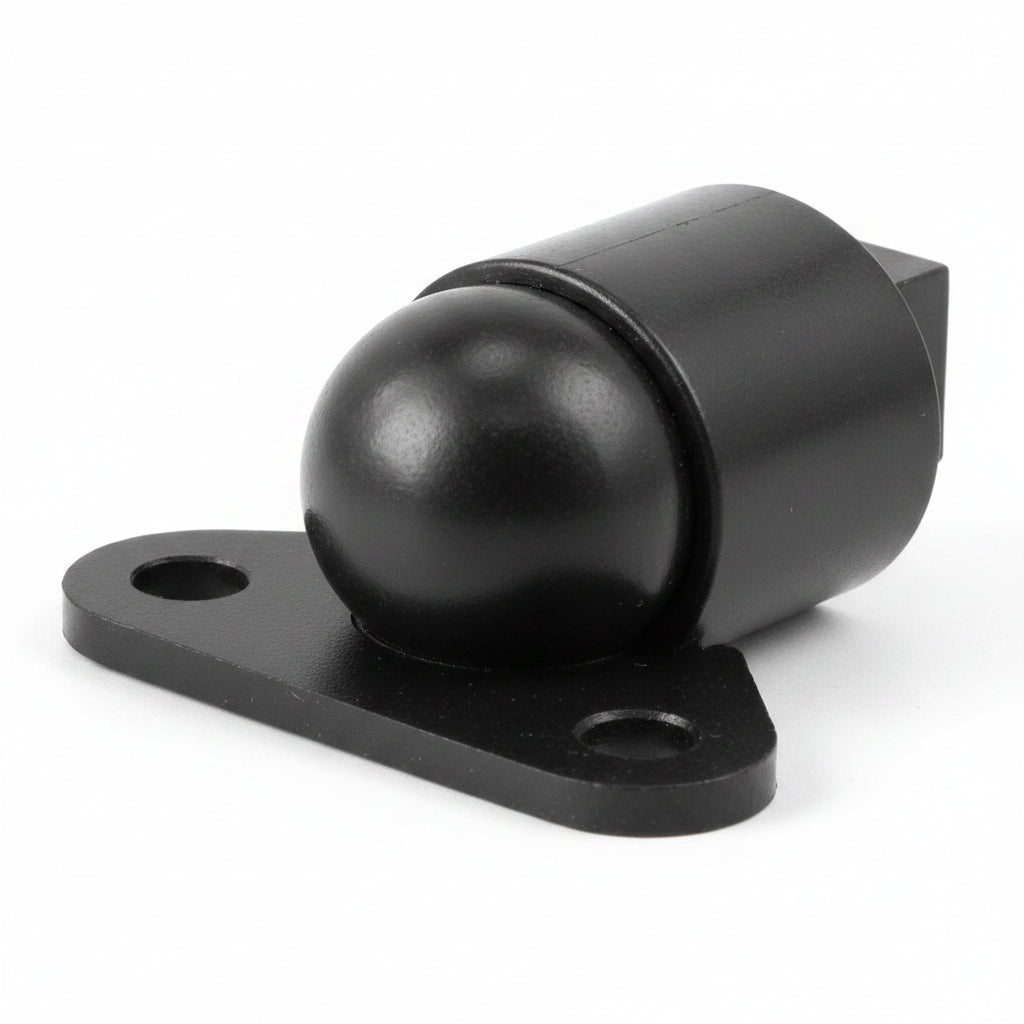 DS-01T-B Short Roller Ball Plunger Switch, Terminal Block, Closed Loop, with 360˚ of Ball Access and Screw Down Flange, Brown
