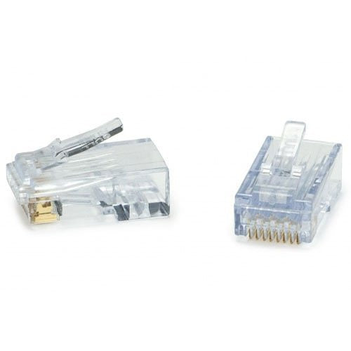202044J ezEX44 Cat6 RJ45 Connectors, 100-Pack