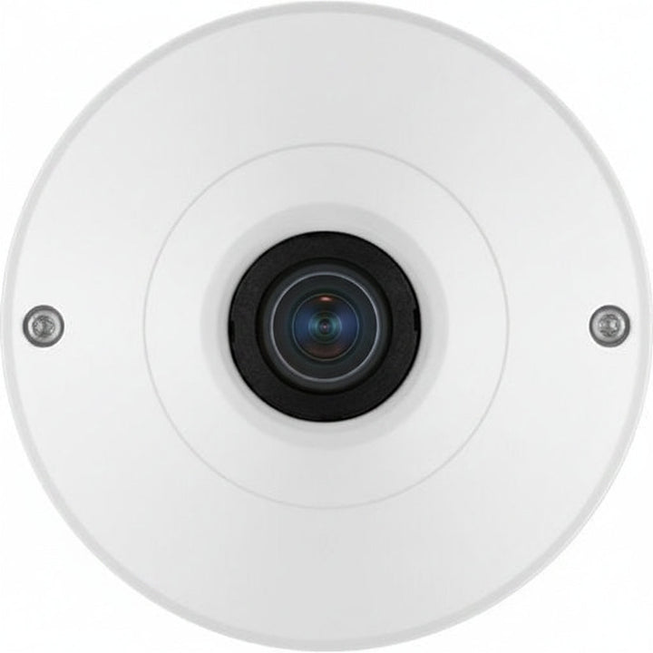 Hanwha QNF-9010 Q-Series 12MP Fisheye Camera, 1.08mm Fixed Lens, White