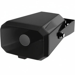 Hanwha SPA-H100B IP Horn Speaker, 100 dB SPL, Black