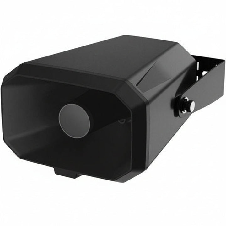 Hanwha SPA-H100B IP Horn Speaker, 100 dB SPL, Black