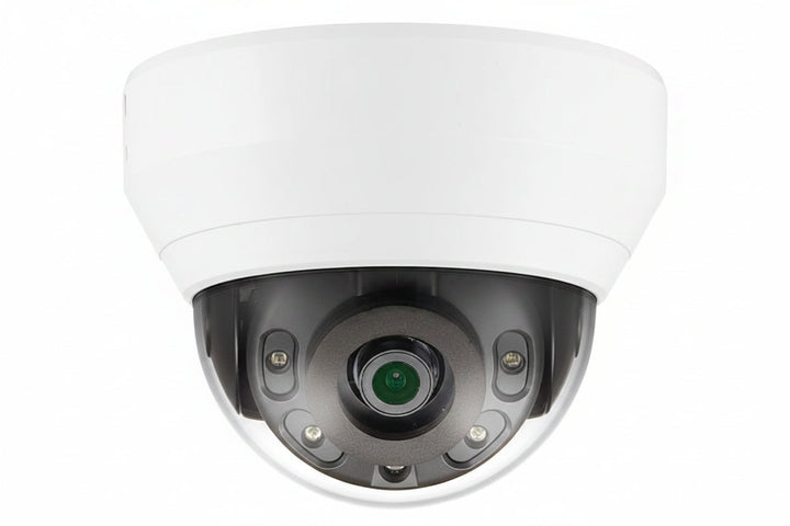 Hanwha QND-6012R1 Q-Series 2MP IR Vandal Dome Camera, 2.8mm Fixed Lens, White
