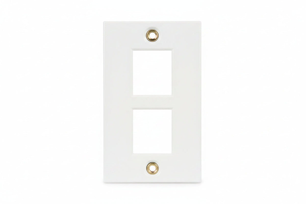 ICC IC107DI3WH Decorator Insert for Keystone Jacks, 3-Port Wall Plate Module, Decora Style, White