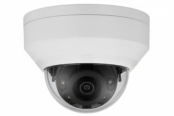 Hanwha ANV-L6012R A-Series 2MP Outdoor IR Vandal Dome IP Camera, 2.8mm Fixed Lens, White