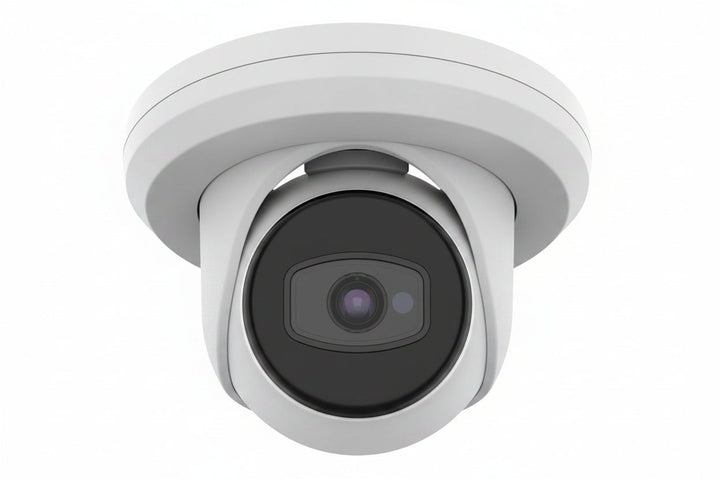 Hanwha ACE-8020R Wisenet Series 5MP Turret Camera with Day and Night Sensor and IP67, IK10 Protection, 3.6mm Fixed Focal Lens, White