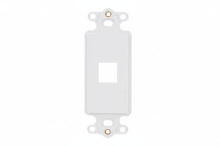 ICC IC107DI1WH Decorator Insert for Keystone Jack, 1-Port Wall Plate Module, Decora Style, White