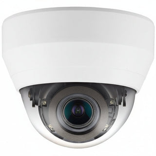 Hanwha QND-6082R Q-Series 2MP IR Vandal Dome Camera, 3.2-10mm Varifocal Lens, White