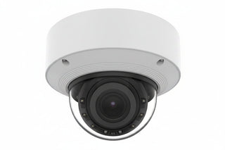 Hanwha XNV-A8084R5MP WN9 AI Outdoor Vandal Dome IP Camera, 131.2' (40m) IR Range, 2.8x Zoom Ratio, 3.3-9.3mm Motorized Varifocal Lens