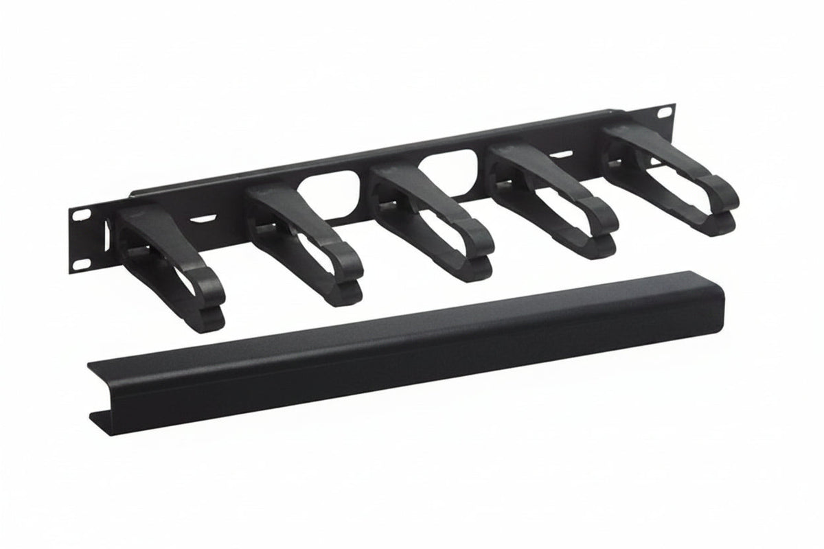 ICC ICCMSCMA51 Plastic Interbay Vertical Ring Panel with Cover, 1U RMS