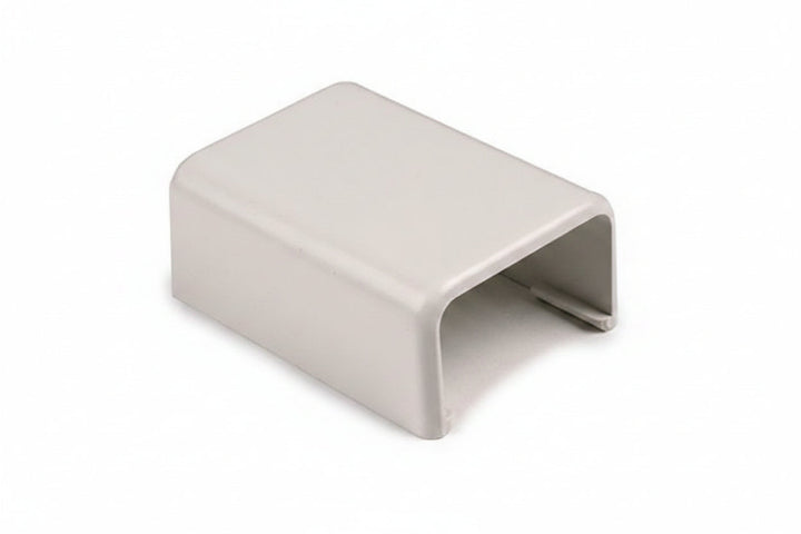 HellermannTyton TSR1FW-36 3/4-Inch 2-Piece Cable Raceway End Cap, PVC, Office White, 10-Pack