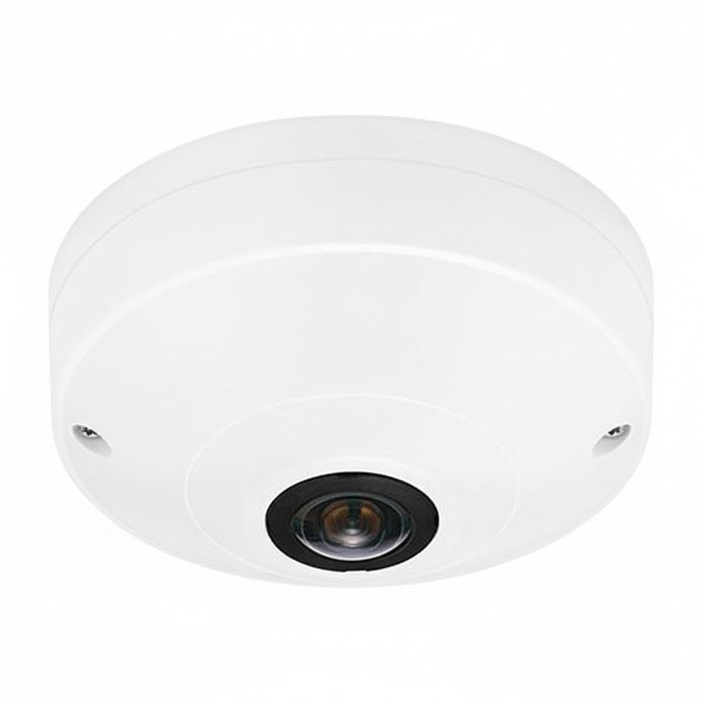 Hanwha QNF-8010 Q-Series 6MP Fisheye Camera, 1.14mm Fixed Lens, White