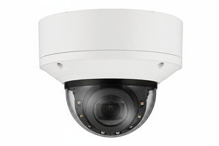 Hanwha XND-6083RV 2MP AI IR Indoor Vandal Dome Camera, 2.8-12mm Motorized Varifocal Lens, IP52, IK10