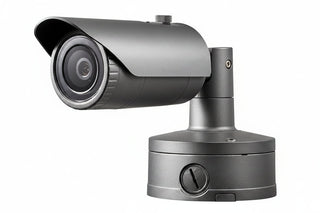 Hanwha XNO-8020R X-Series 5MP IR Bullet Camera, 3.7mm Fixed Lens, Gray